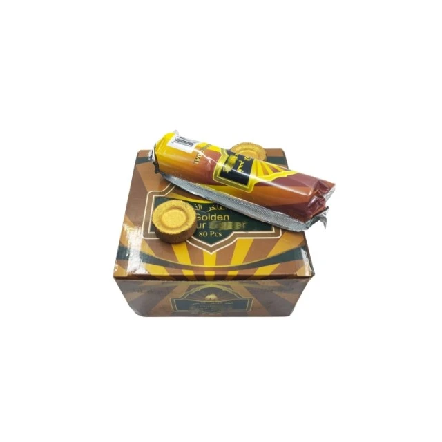 Factory Direct 33mm Gold Hookah Charcoal